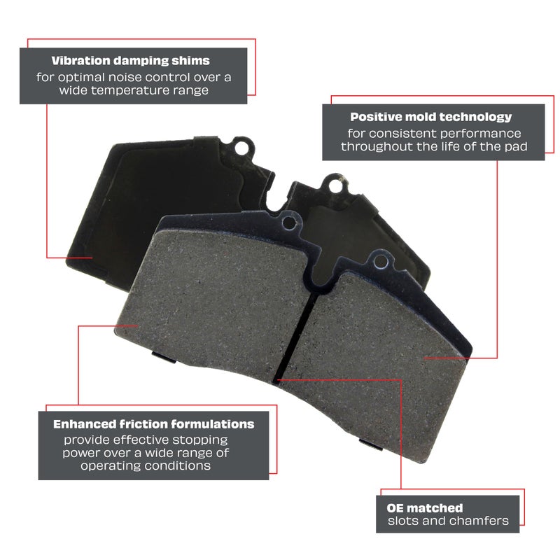 StopTech 309.10780 Sport Brake Pads with Shims and Hardware - Image 4
